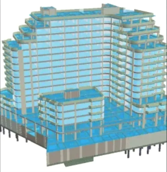 Flamingo Gül İnşaat 3D taşıyıcı sistem analiz modeli